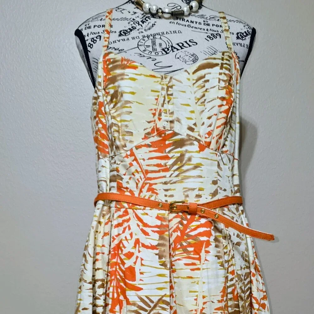 Julian Taylor Sleeveless Print Dress - Picture 2 of 5